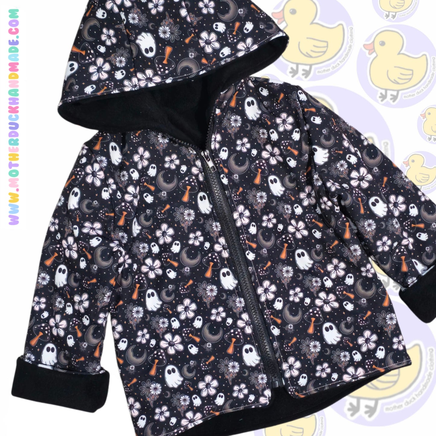 Childrens Zip or Button up coat - fully lined (0-12Y)