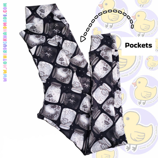 Womens/Teens POCKET high rise leggings (UK4-28)