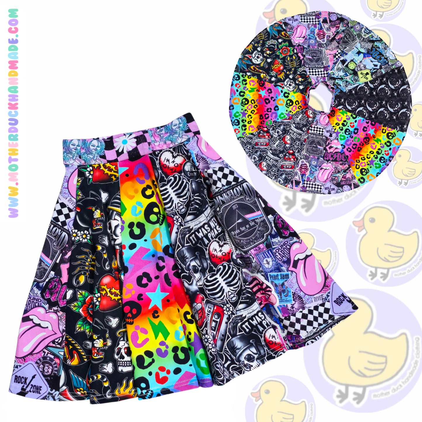 Childrens SCRAPPY SUPRISE full circle Twirly skirt (Prem-11Y)