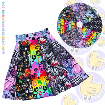 Childrens SCRAPPY SUPRISE full circle Twirly skirt (Prem-11Y)