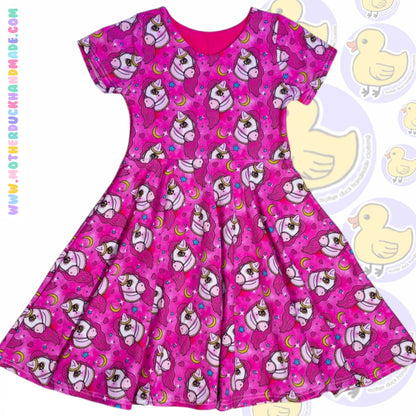 Childrens classic full circle twirly dress (0-12Y)