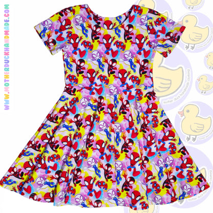 Childrens classic full circle twirly dress (0-12Y)