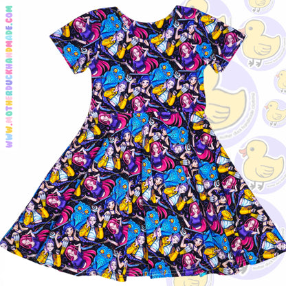 Childrens classic full circle twirly dress (0-12Y)