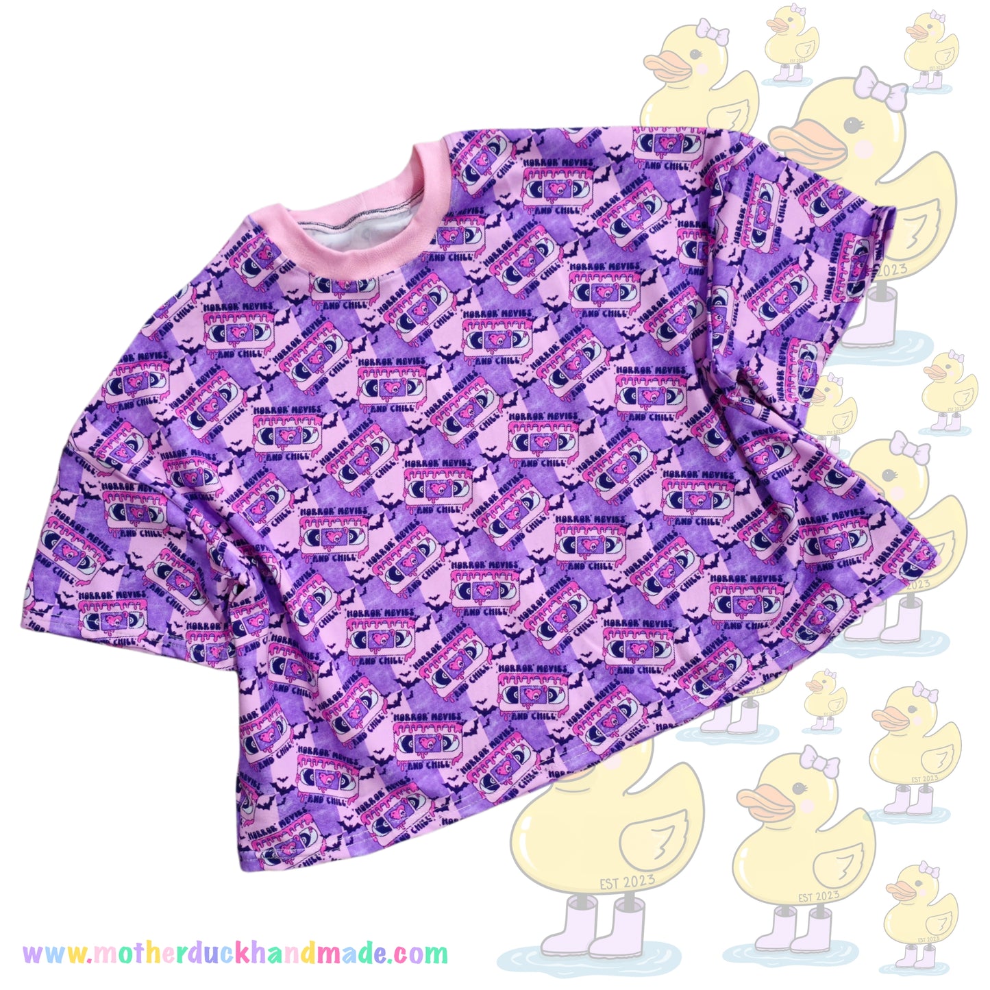 Womens/Teens oversized CROPPED tee - Long or Short sleeve (UK4-28)