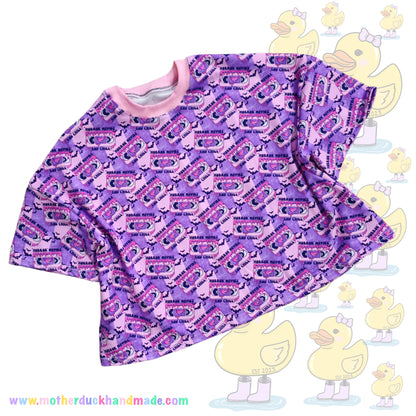 Womens/Teens oversized CROPPED tee - Long or Short sleeve (UK4-28)