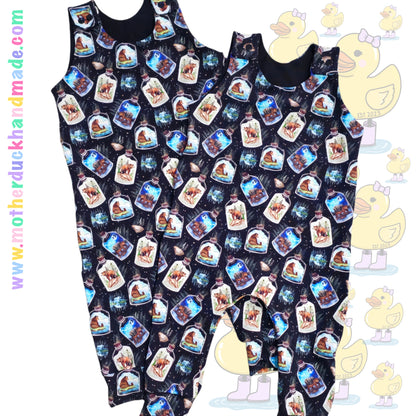 Childrens Long romper - Shoulder snaps (0-6Y)