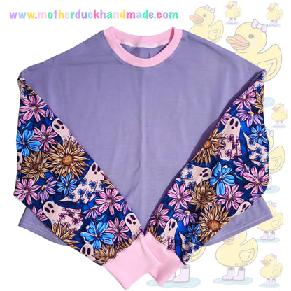 Womens/Teens oversized CROPPED tee - Long or Short sleeve (UK4-28)