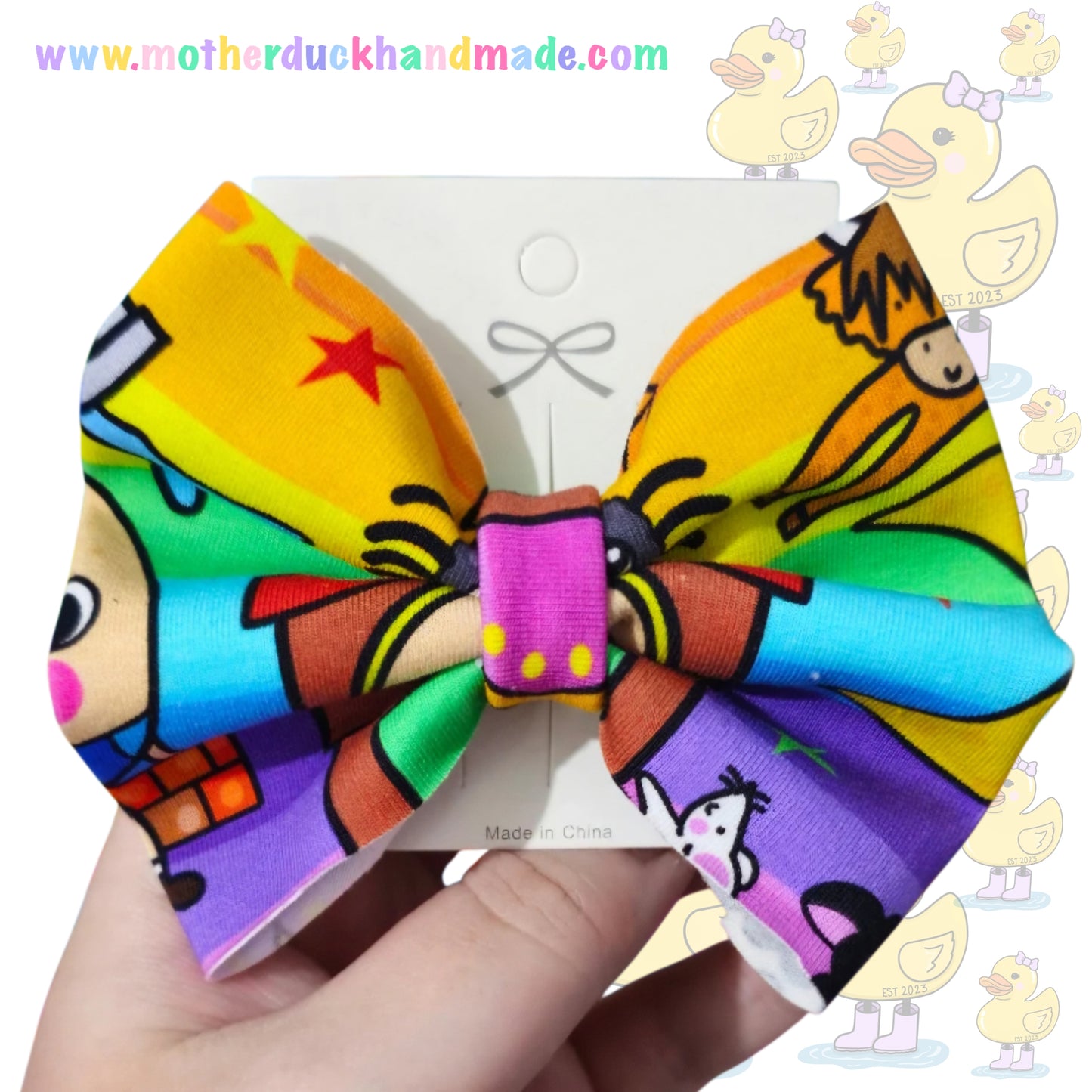 Clip in Hair Bows - 3" 4" 5" 6"