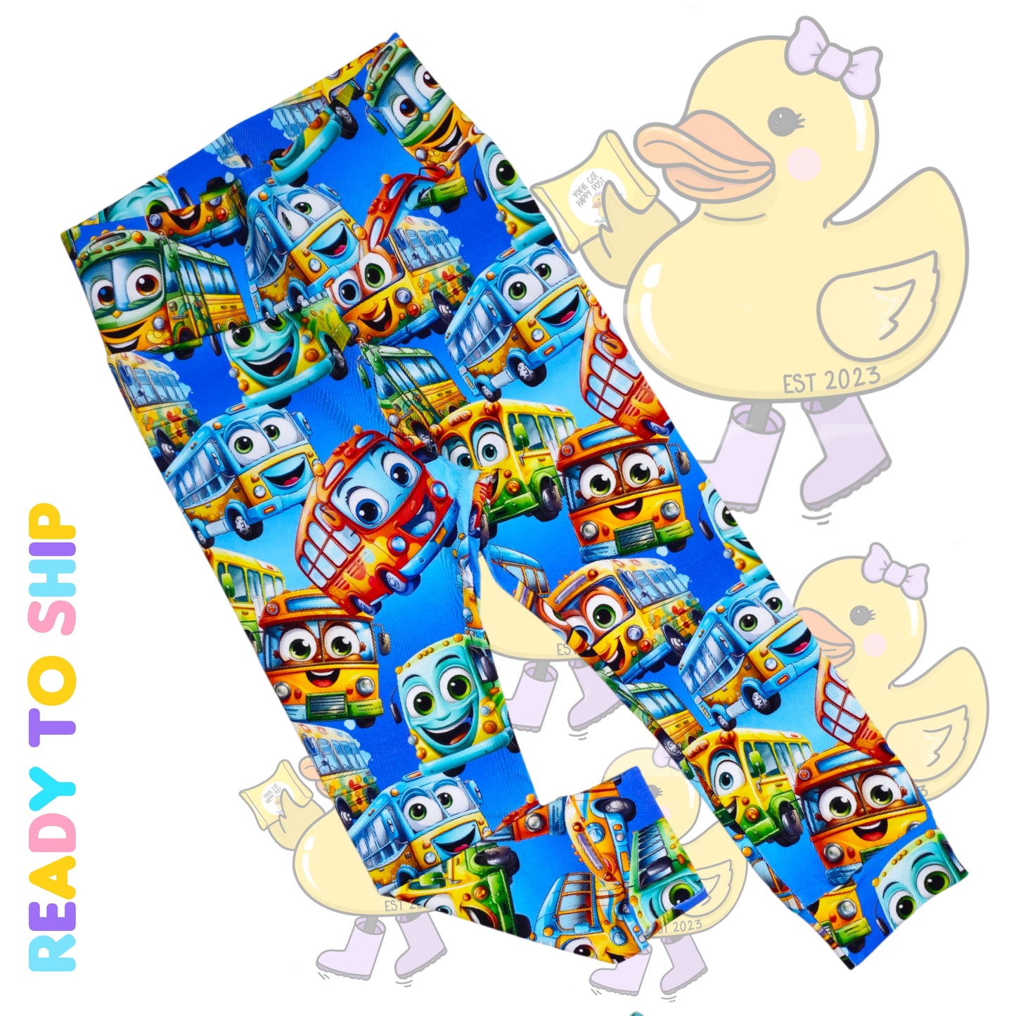 18-24 MONTHS - Bus leggings (Yoga, cuffs)