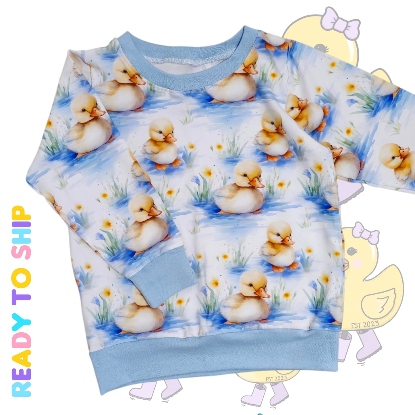 4-5 Years -Duckling jumper (jersey)