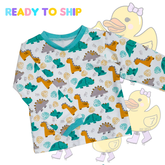 3-6 MONTHS - Dino classic long sleeve CLEARANCE RRP £17