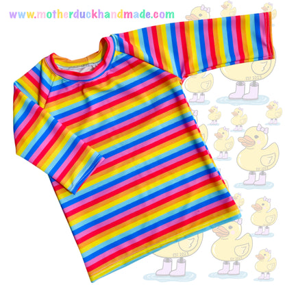 Childrens SWIM BEACH RASH TOP - Long, Short or 3/4 sleeves (Prem-12Y)