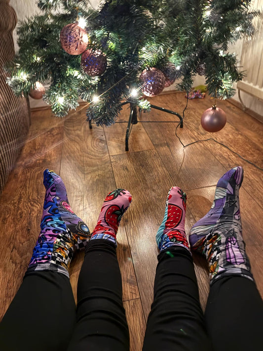 Socks - Kids & Adults. FULL PRINT (from infant 7 to Adults 13)