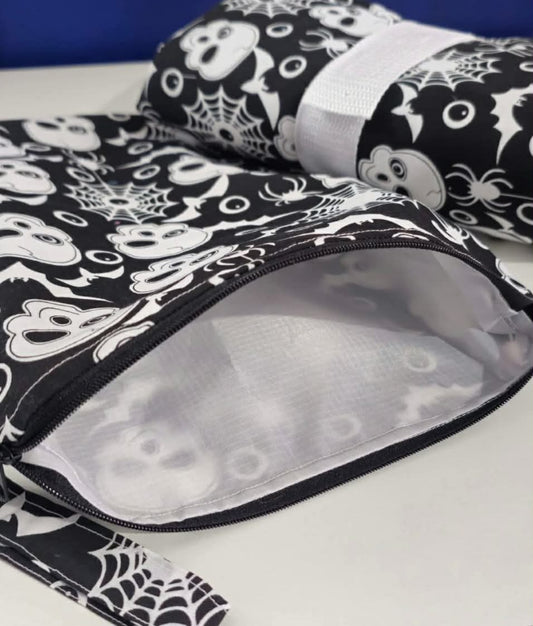 Zip up wet bags - Waterproof inside with print choice outside