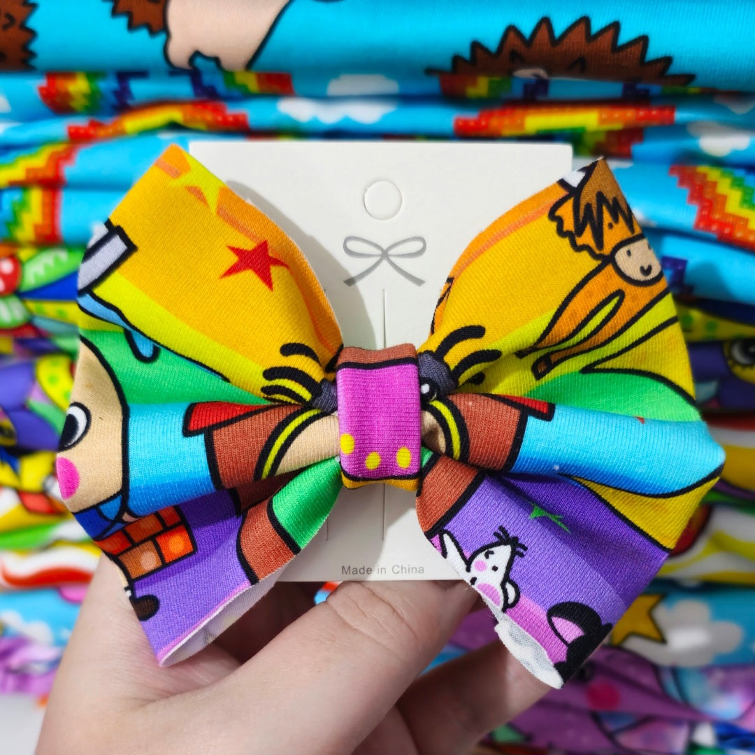 4 inch clip in hair bow