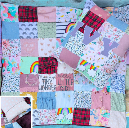 Keepsake memory blankets & cushions