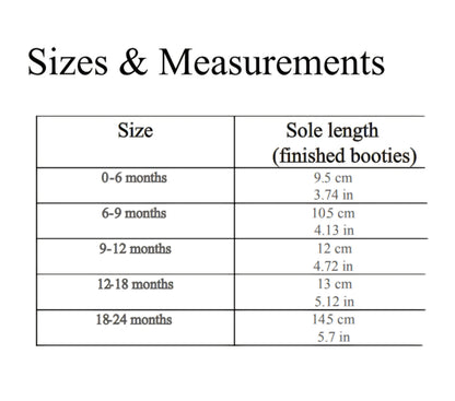 Full cover baby booties (0-24m)