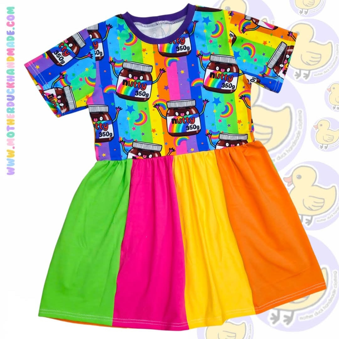 BLACK FRIDAY Rainbow choccy dress - Special price