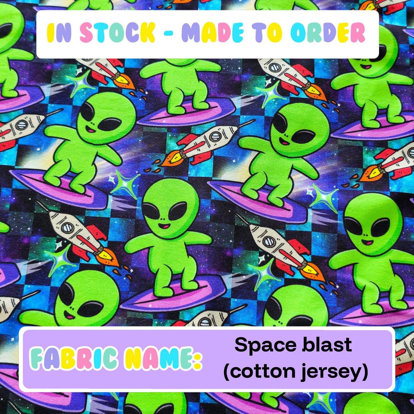 IN STOCK - Space blast (cotton jersey)