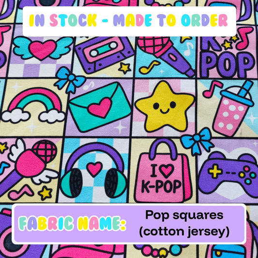IN STOCK - Pop squares (cotton jersey)