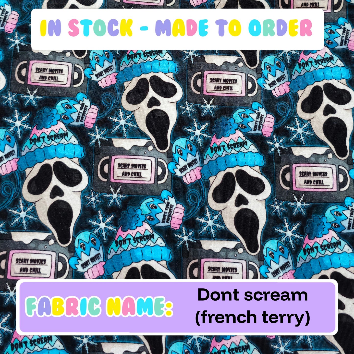 IN STOCK - Dont scream (french terry)